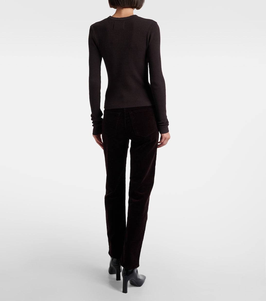 Pilar waffle-knit cropped cotton top | Citizens of Humanity