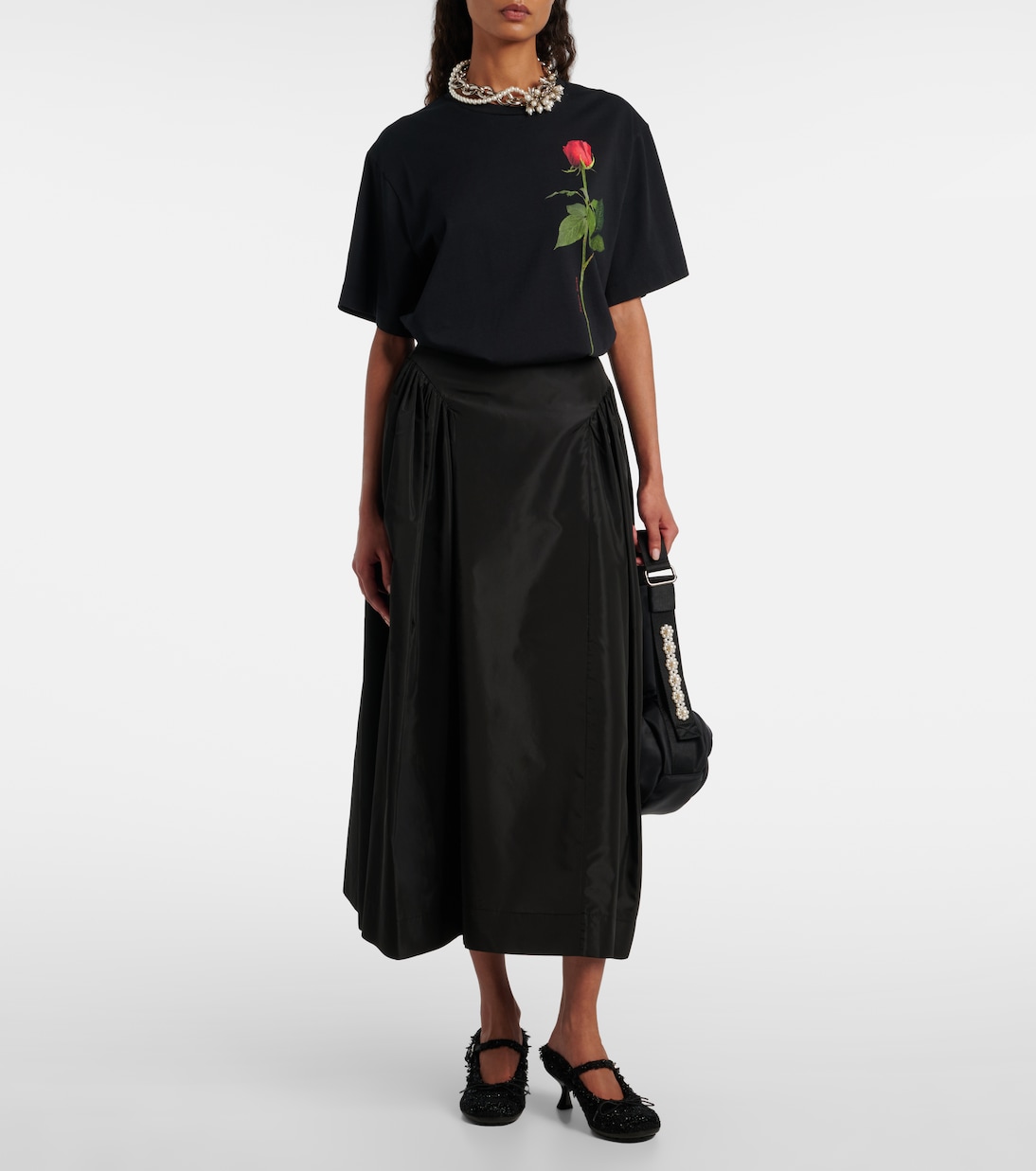 Printed cotton jersey T-shirt | Simone Rocha