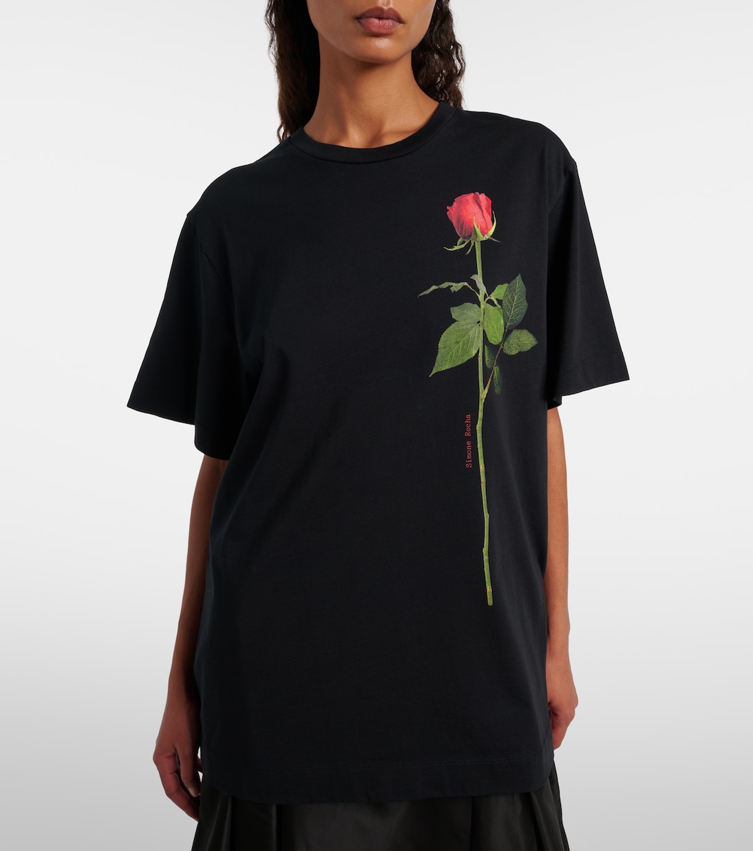 Printed cotton jersey T-shirt | Simone Rocha
