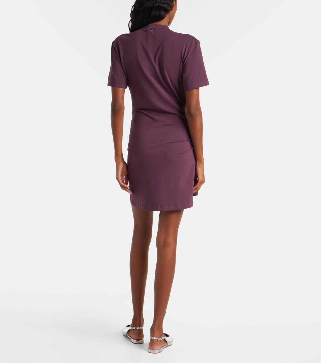 Cutout cotton-blend jersey minidress | Rabanne