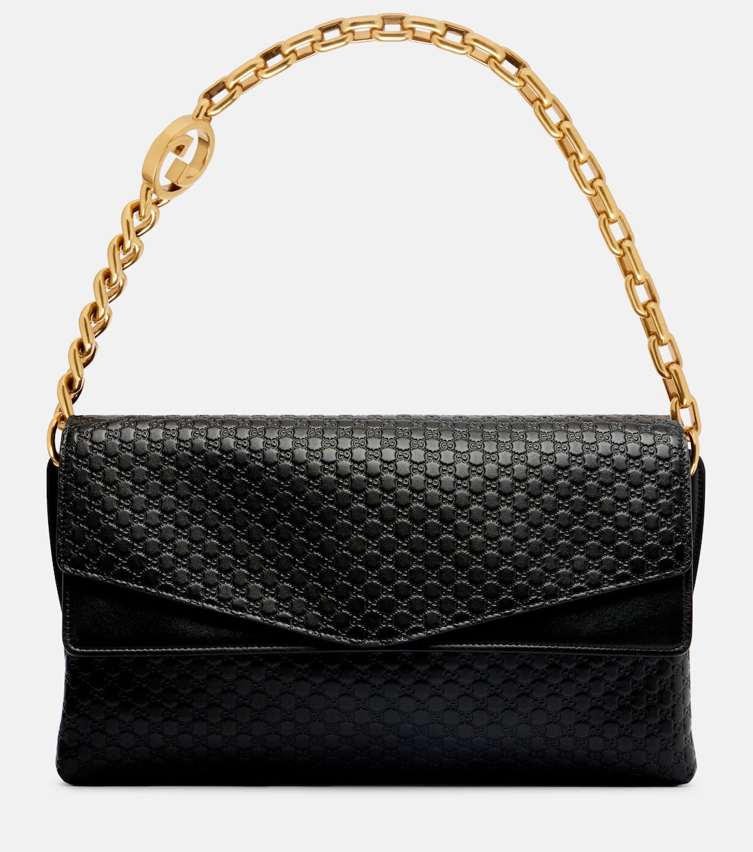 Interlocking G Large leather shoulder bag | Gucci