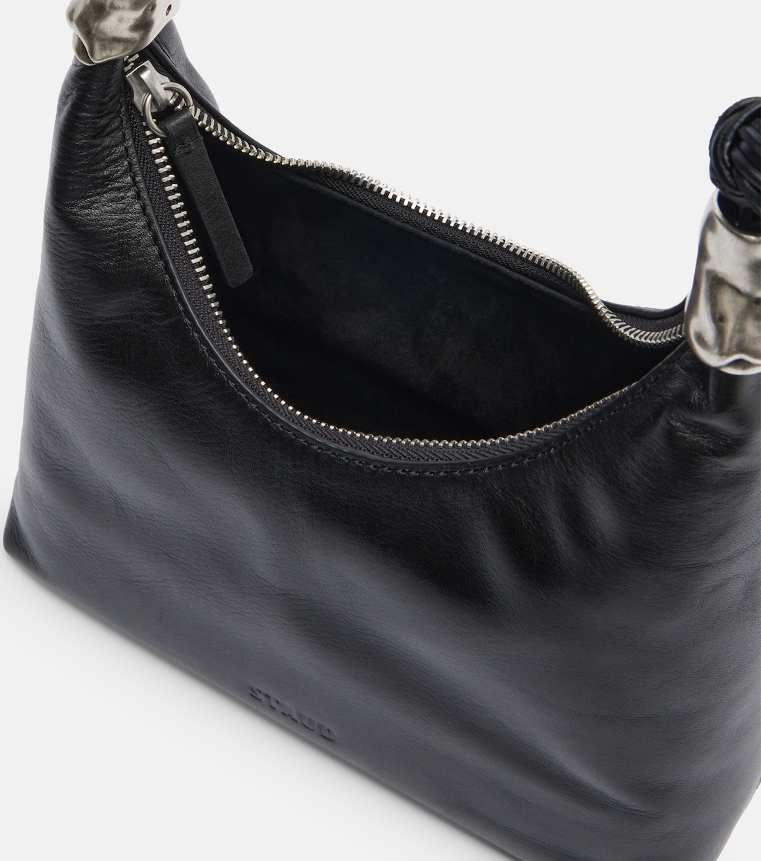 Cuff leather shoulder bag | Staud