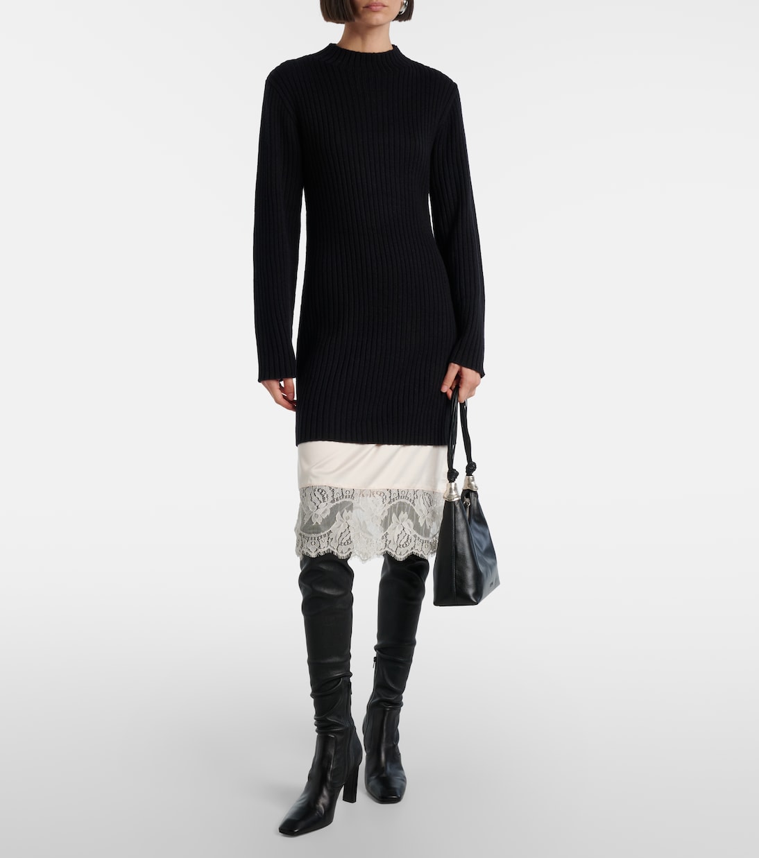 Cuff leather shoulder bag | Staud