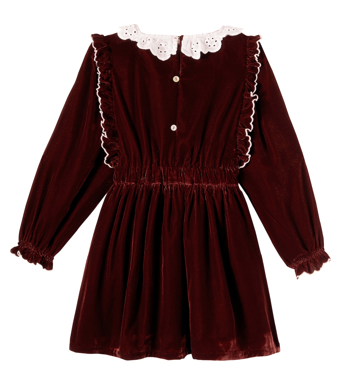 Abril floral embroidered velvet dress | The New Society