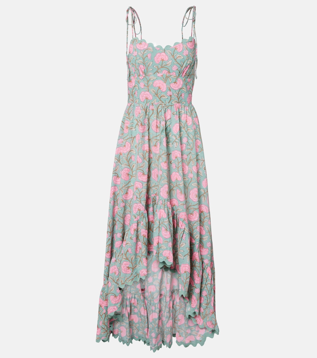 Floral cotton midi dress | Juliet Dunn