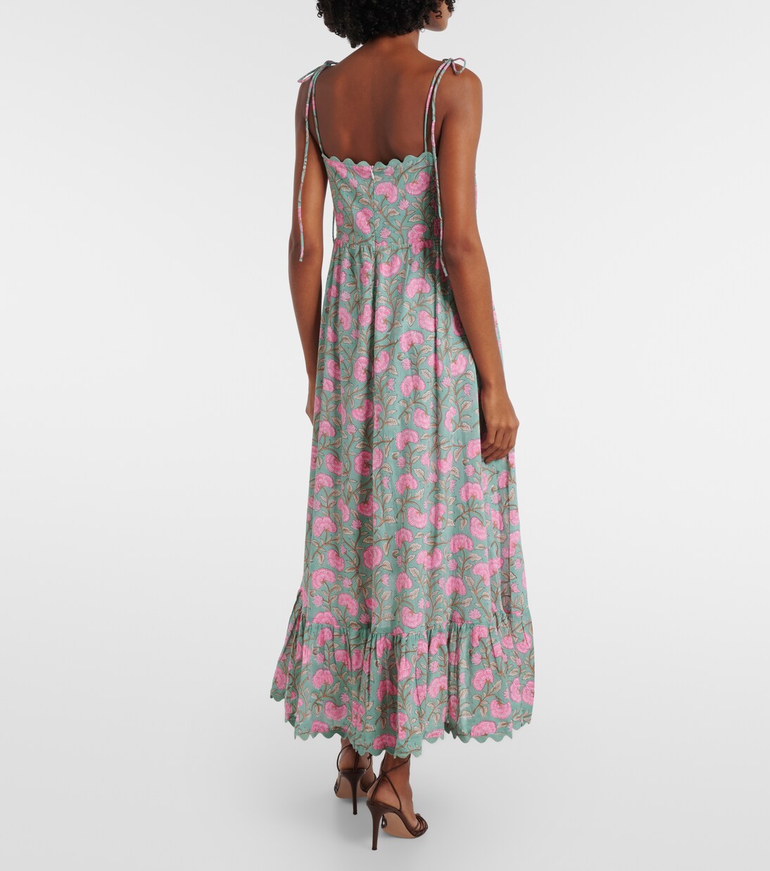 Floral cotton midi dress | Juliet Dunn