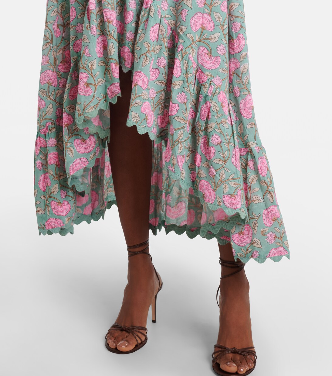 Floral cotton midi dress | Juliet Dunn