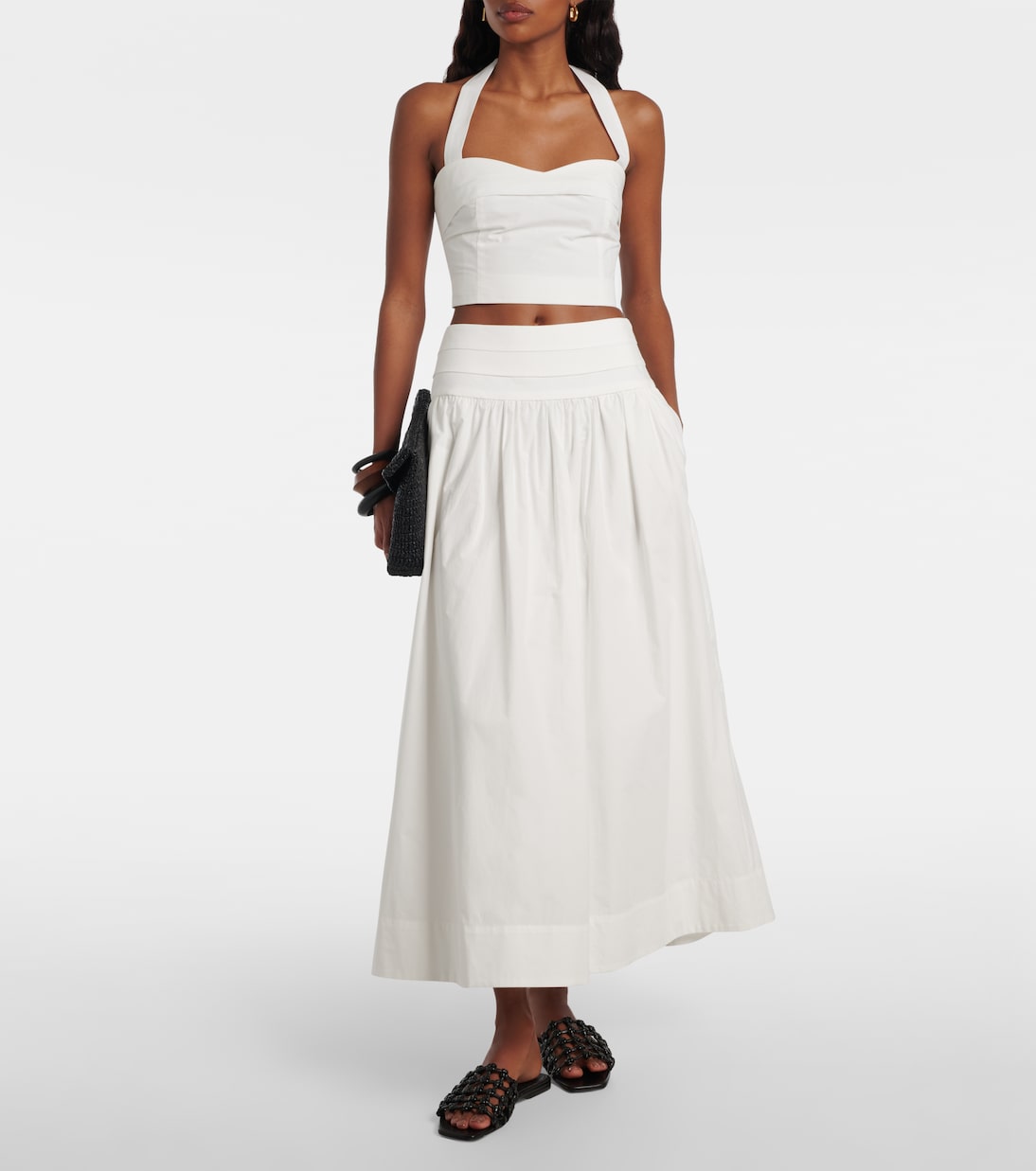 Rue cotton midi skirt | Posse