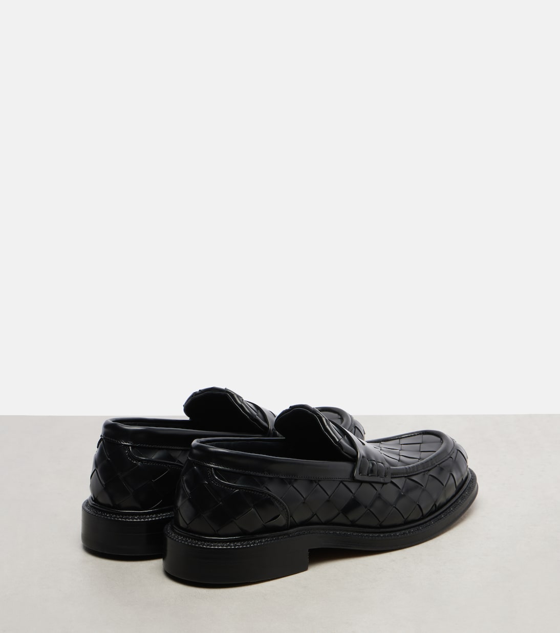 James Intrecciato leather loafers | Bottega Veneta
