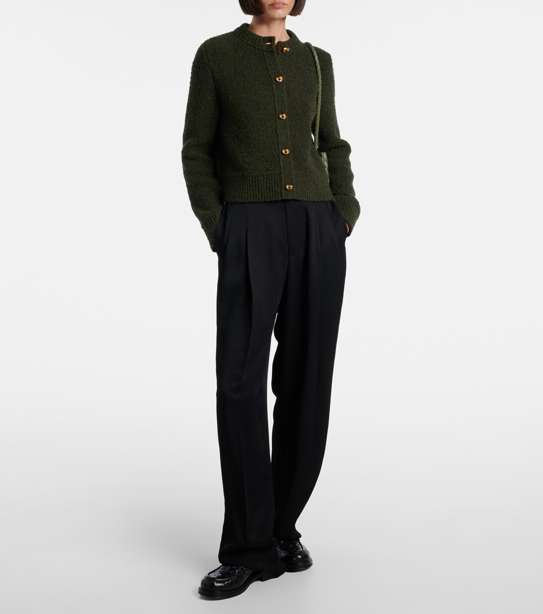 James Intrecciato leather loafers | Bottega Veneta