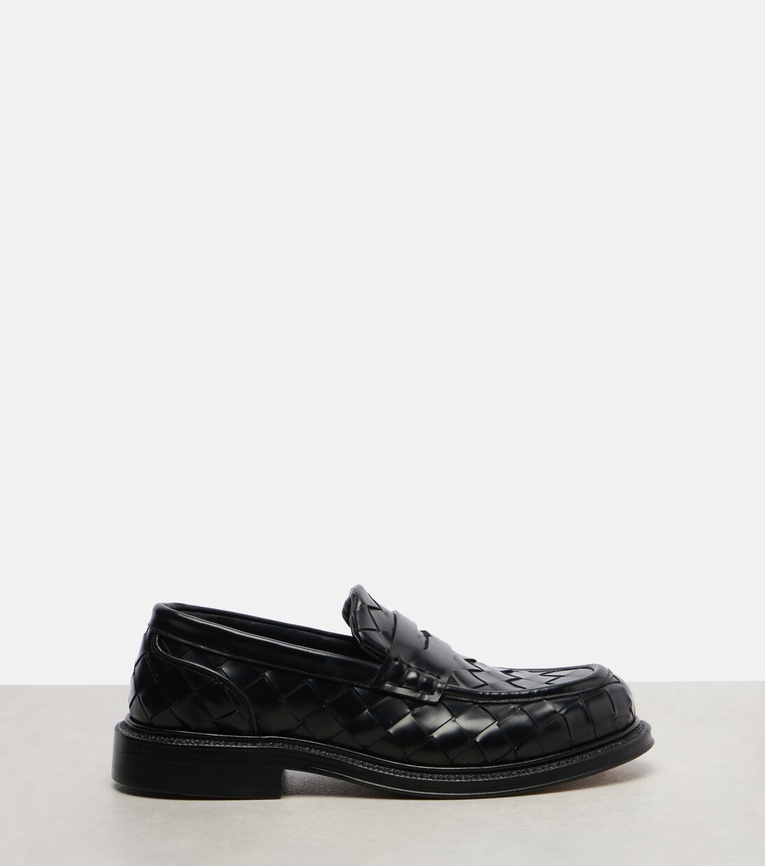 James Intrecciato leather loafers | Bottega Veneta