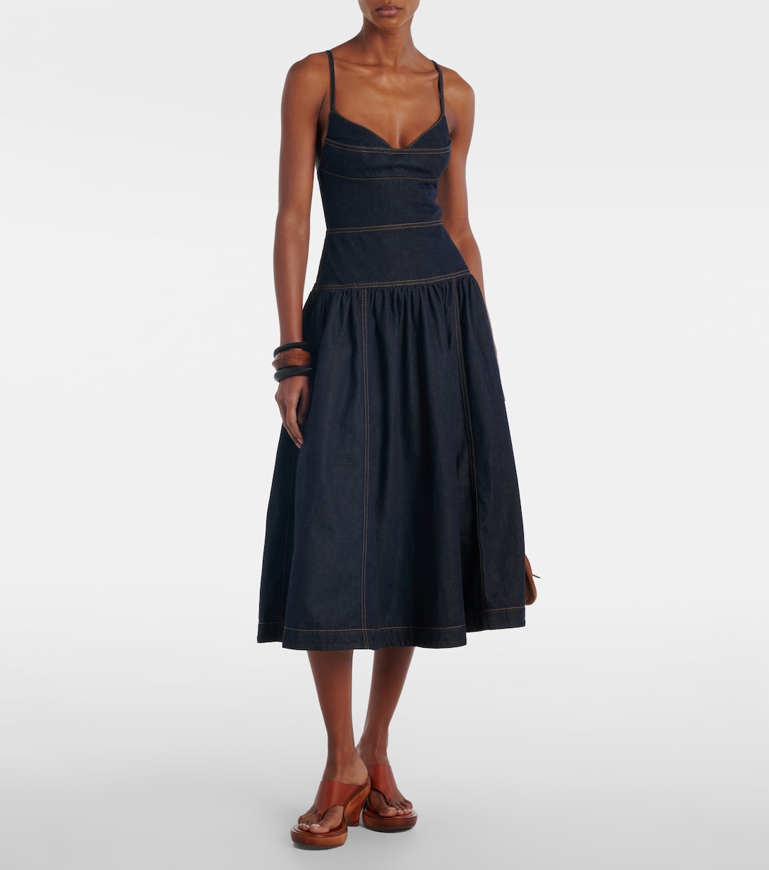 Midikleid aus Denim | Zimmermann