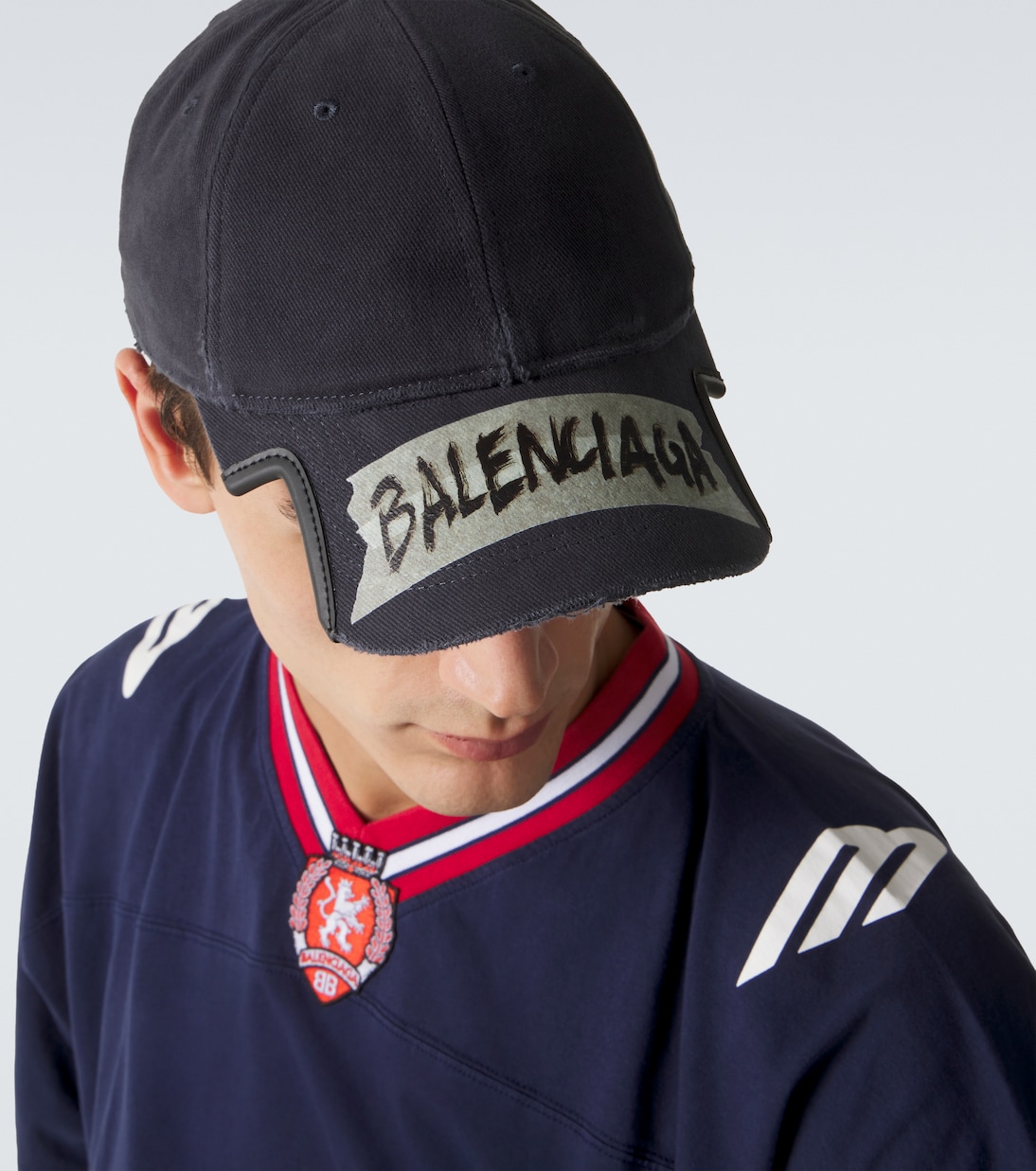 Masking Tape cotton drill baseball cap | Balenciaga