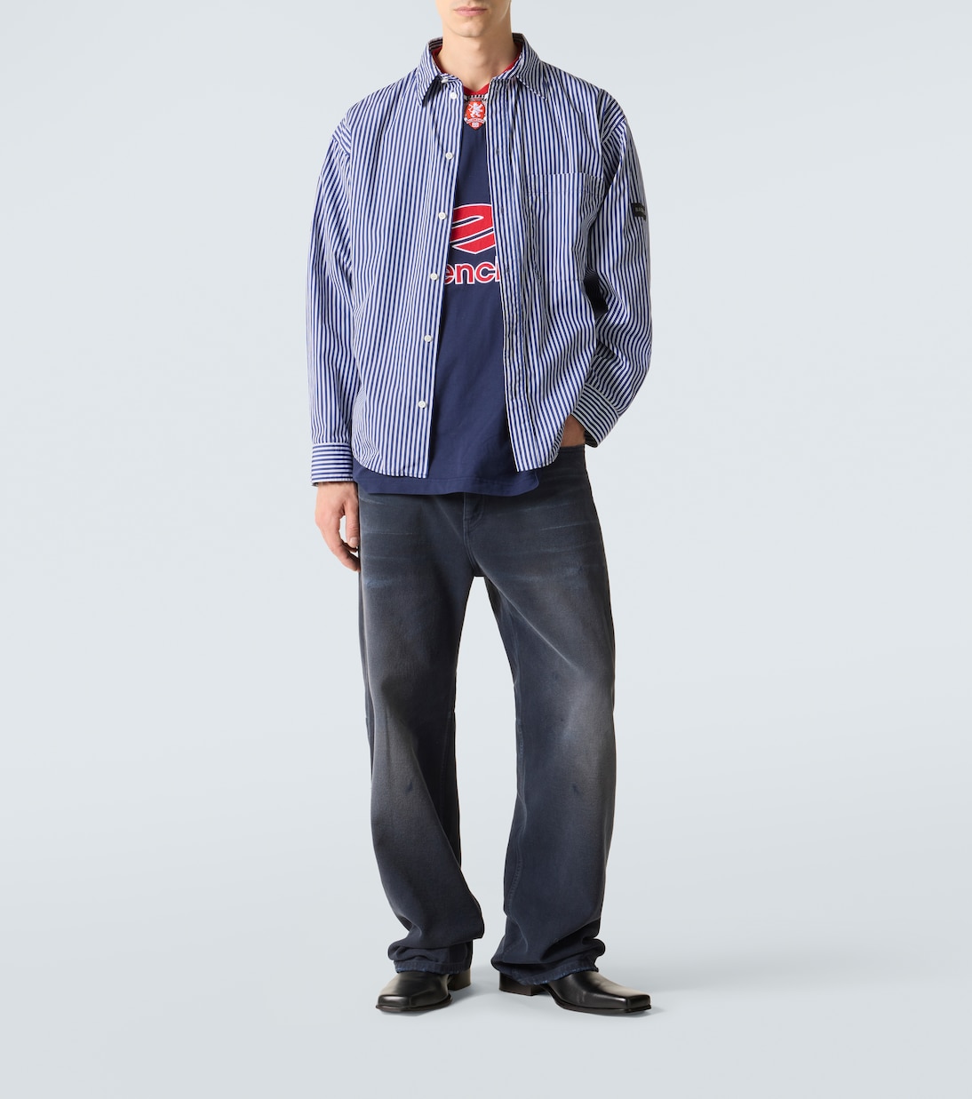 Jeans rectos desteñidos | Balenciaga