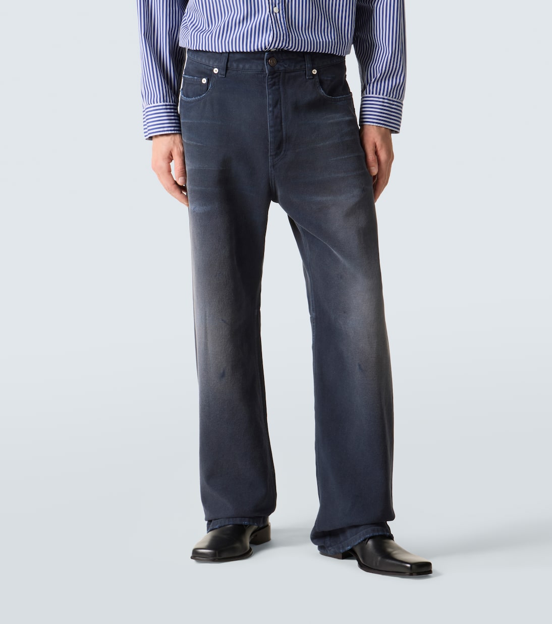 Jeans rectos desteñidos | Balenciaga