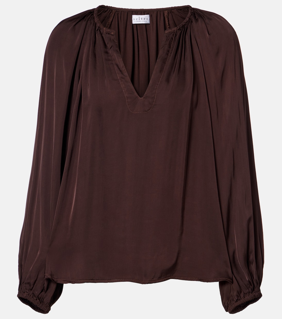 Lyla satin blouse | Velvet