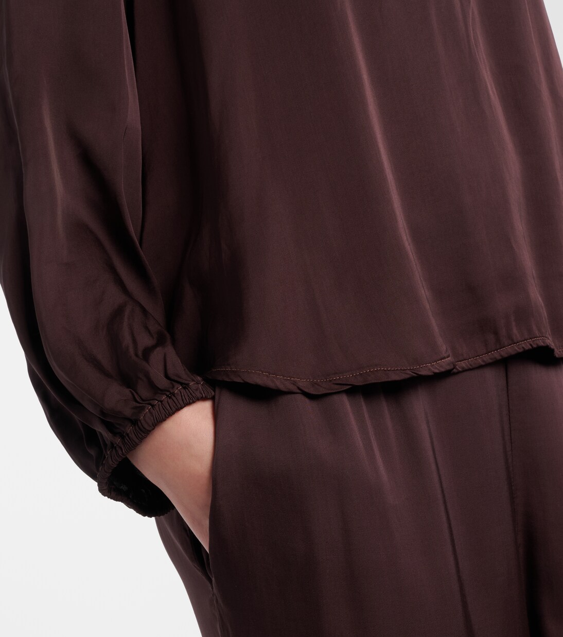 Lyla satin blouse | Velvet