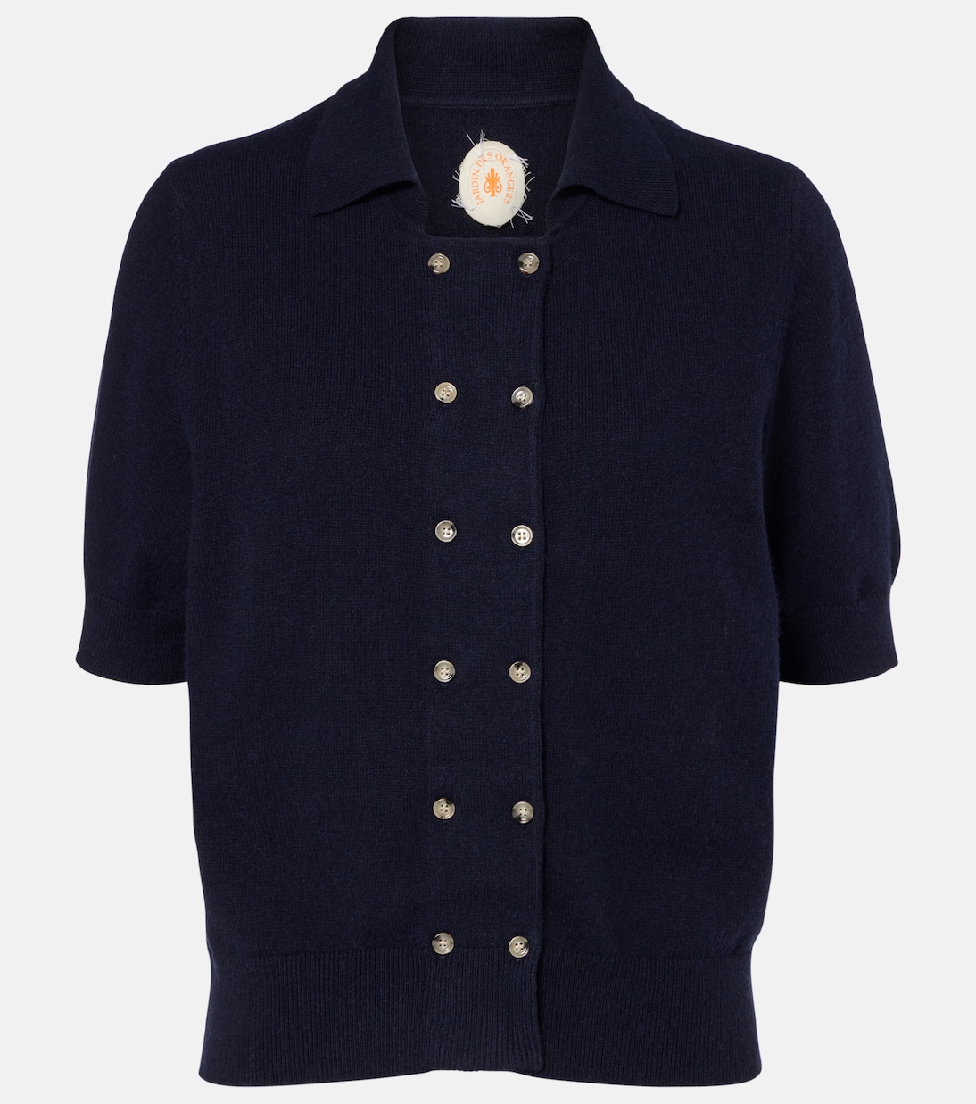 Cotton and cashmere polo shirt | Jardin des Orangers