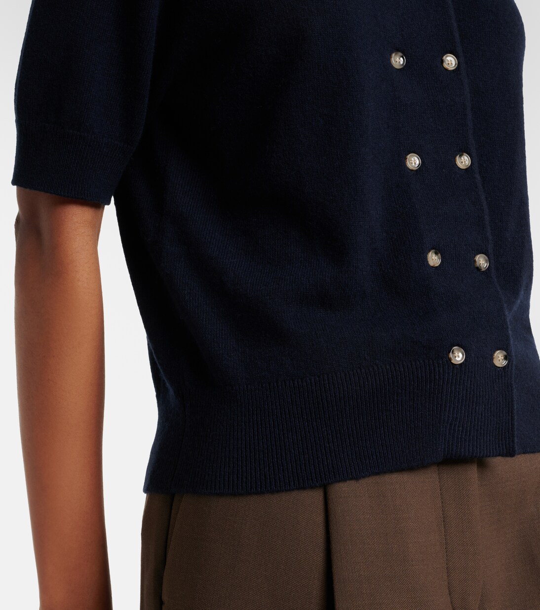 Cotton and cashmere polo shirt | Jardin des Orangers