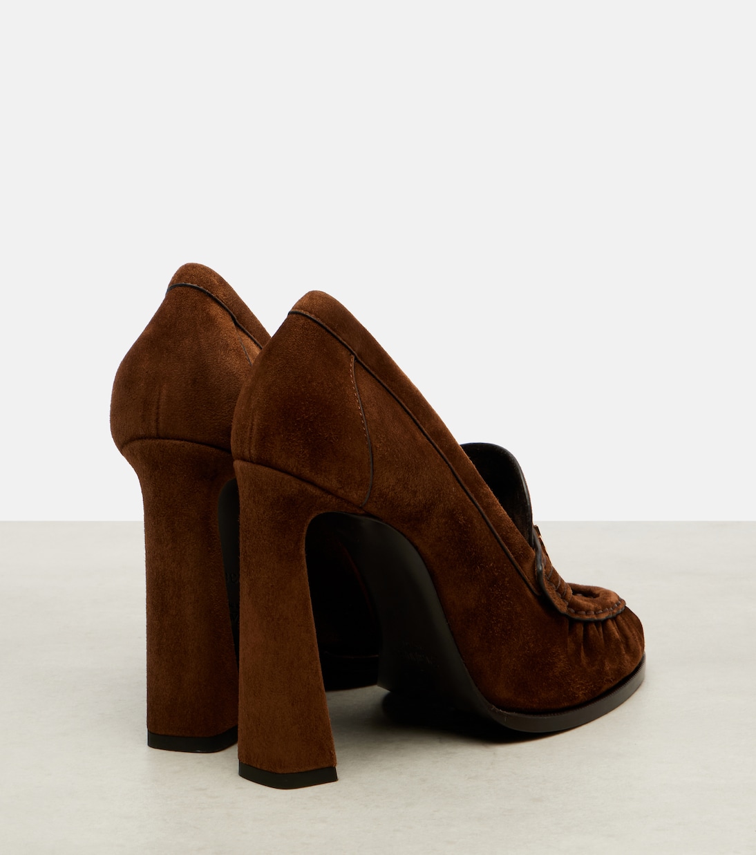 Le Loafer 110 suede loafer pumps | Saint Laurent
