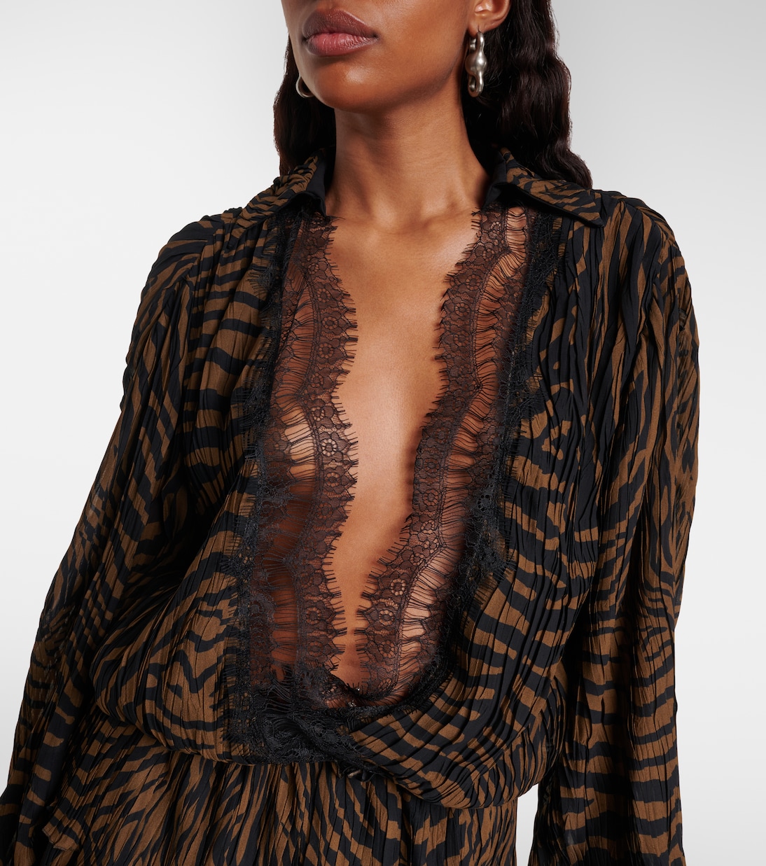 Robe imprimée en mousseline | Blumarine