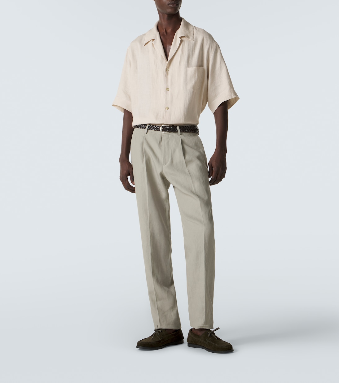 Linen bowling shirt | Kiton