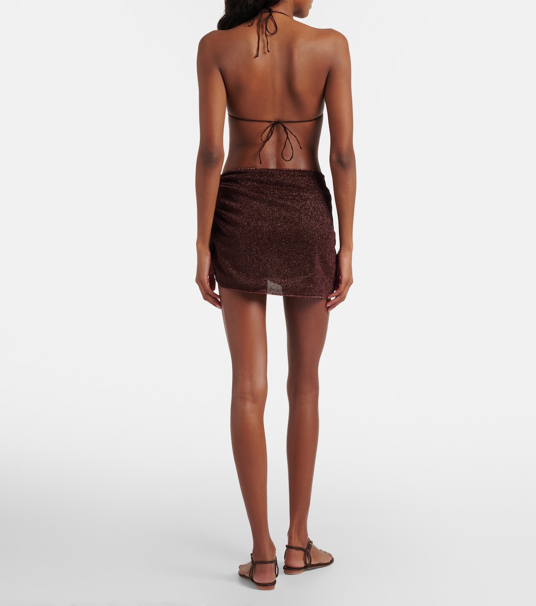 Lumière ring-detail beach cover-up | Oséree