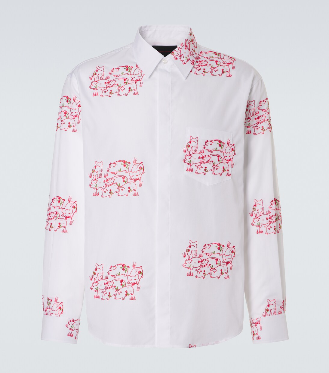 Embroidered cotton poplin shirt | Simone Rocha