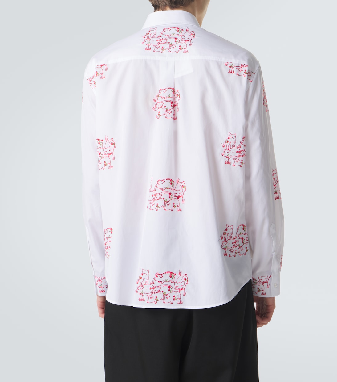 Embroidered cotton poplin shirt | Simone Rocha
