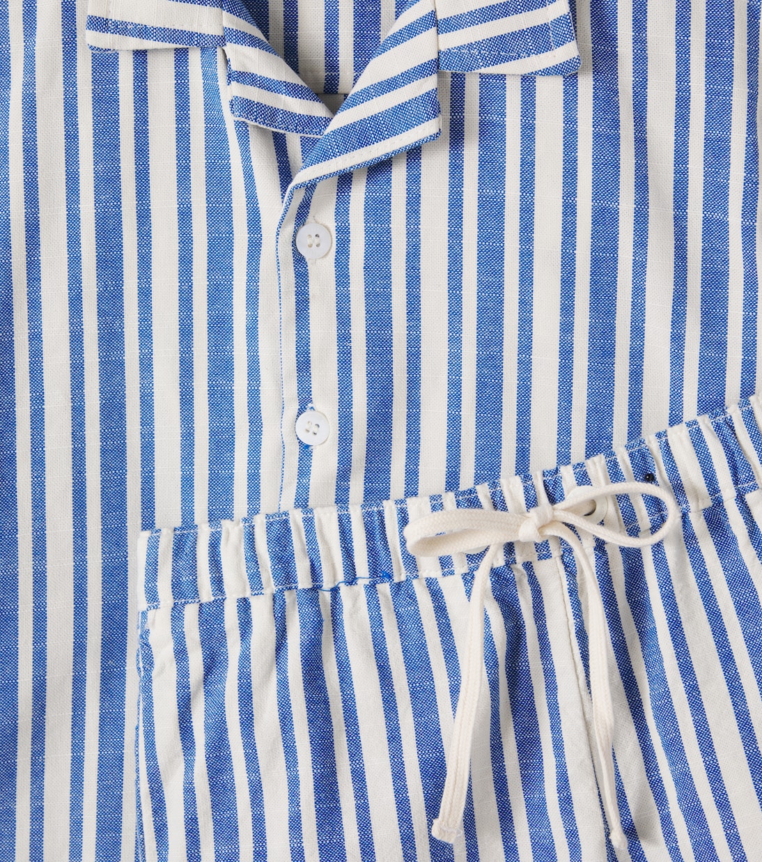 Ensemble chemise et short rayé en coton | Fábula