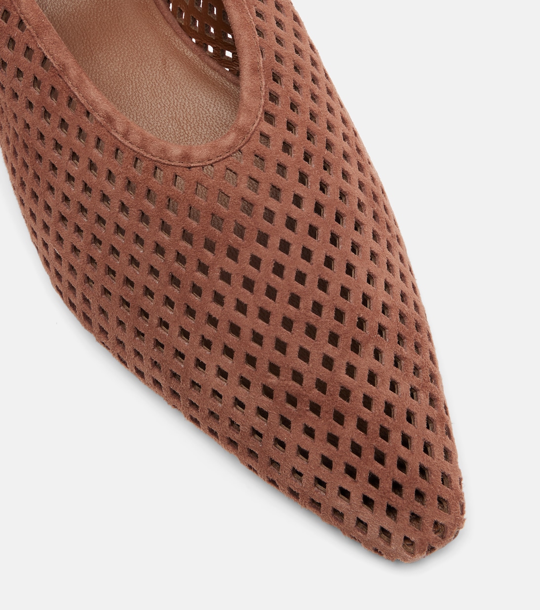 Perforated suede slingback flats | Jil Sander