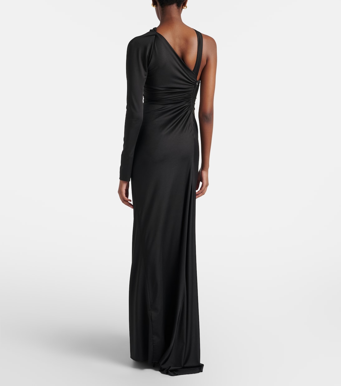 Ruched one-shoulder maxi dress | Victoria Beckham