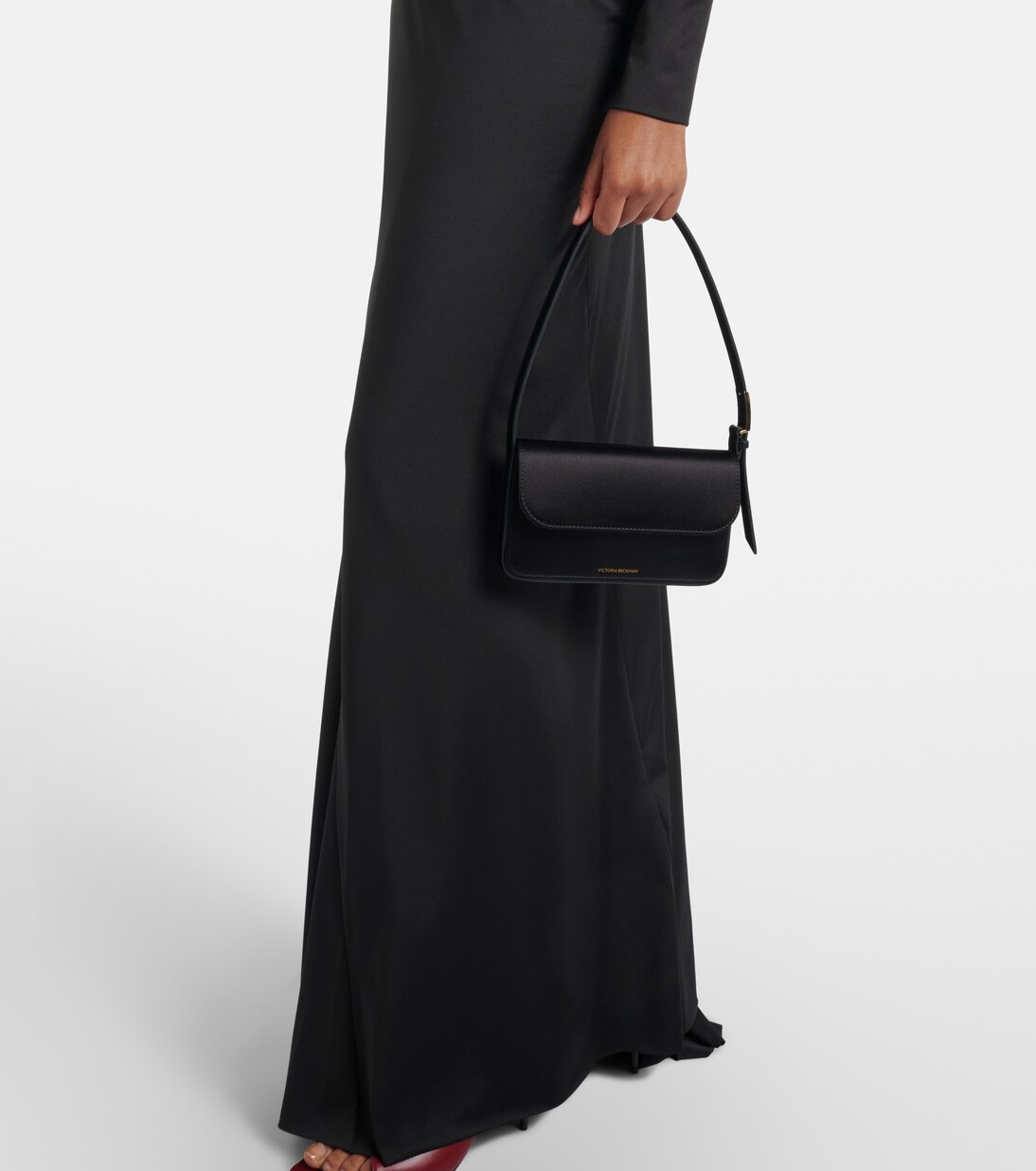 Ruched one-shoulder maxi dress | Victoria Beckham