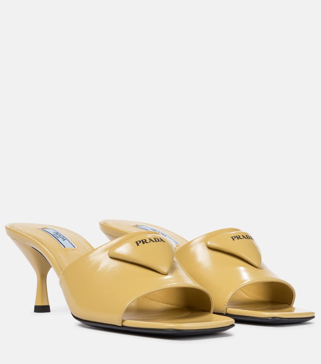 Pantoletten aus Leder | Prada