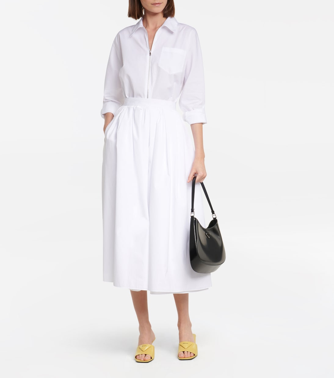 Pantoletten aus Leder | Prada