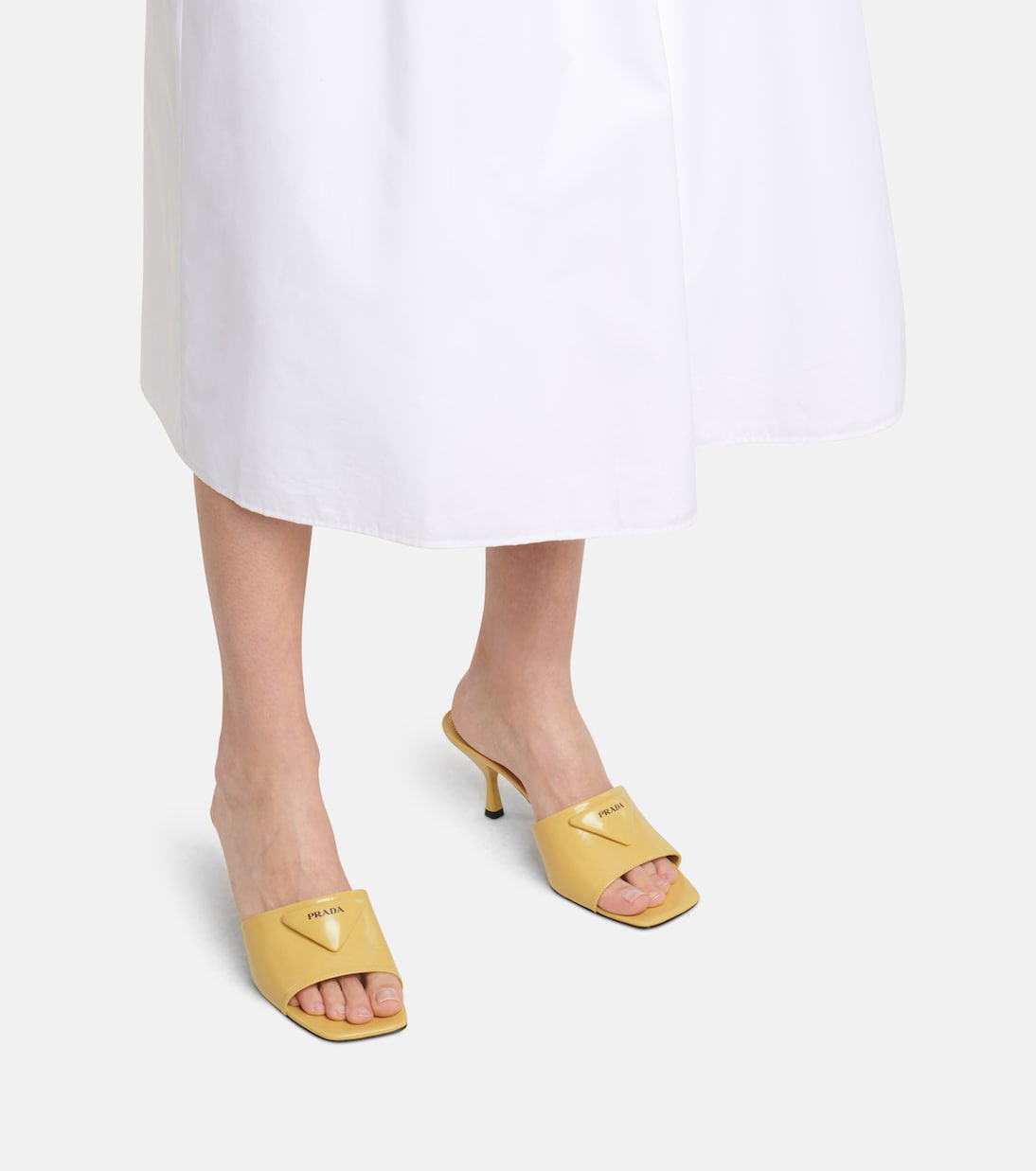 Pantoletten aus Leder | Prada