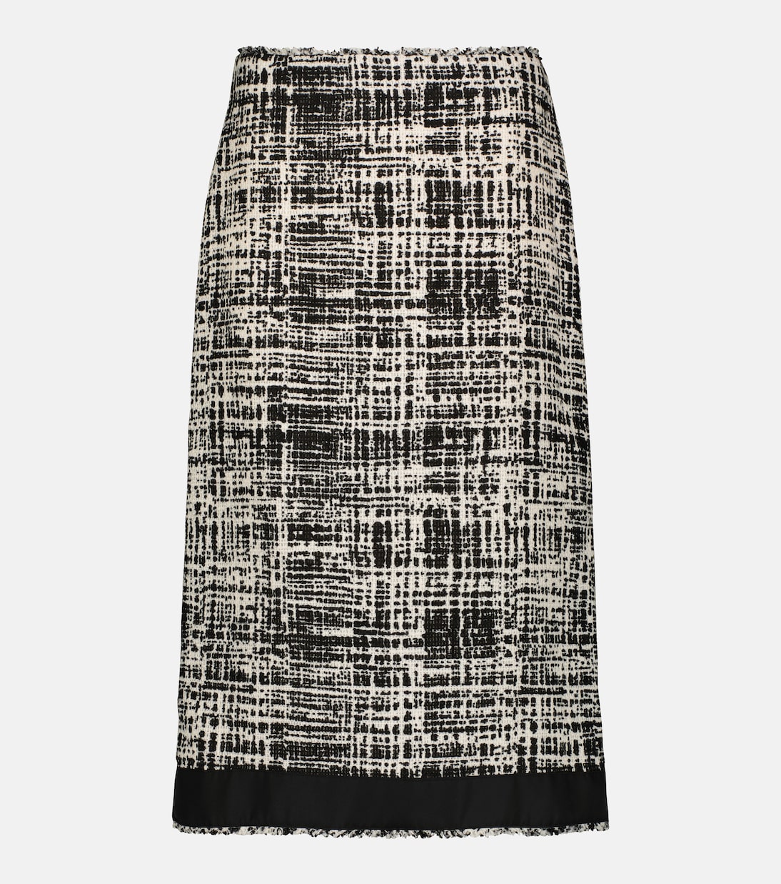 Jupe midi en tweed | Prada