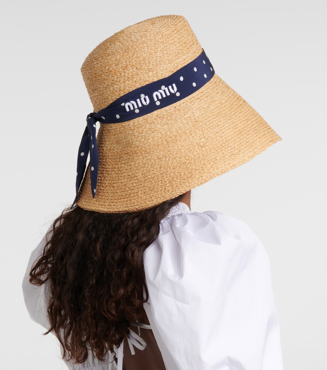 Raffia bucket hat | Miu Miu