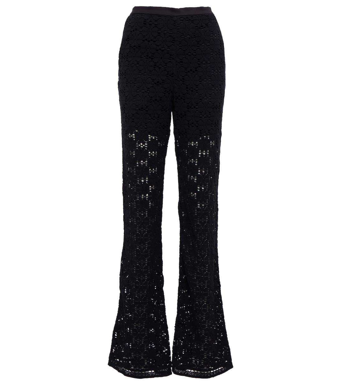 Pantaloni in macramé di cotone con ricamo | Jil Sander