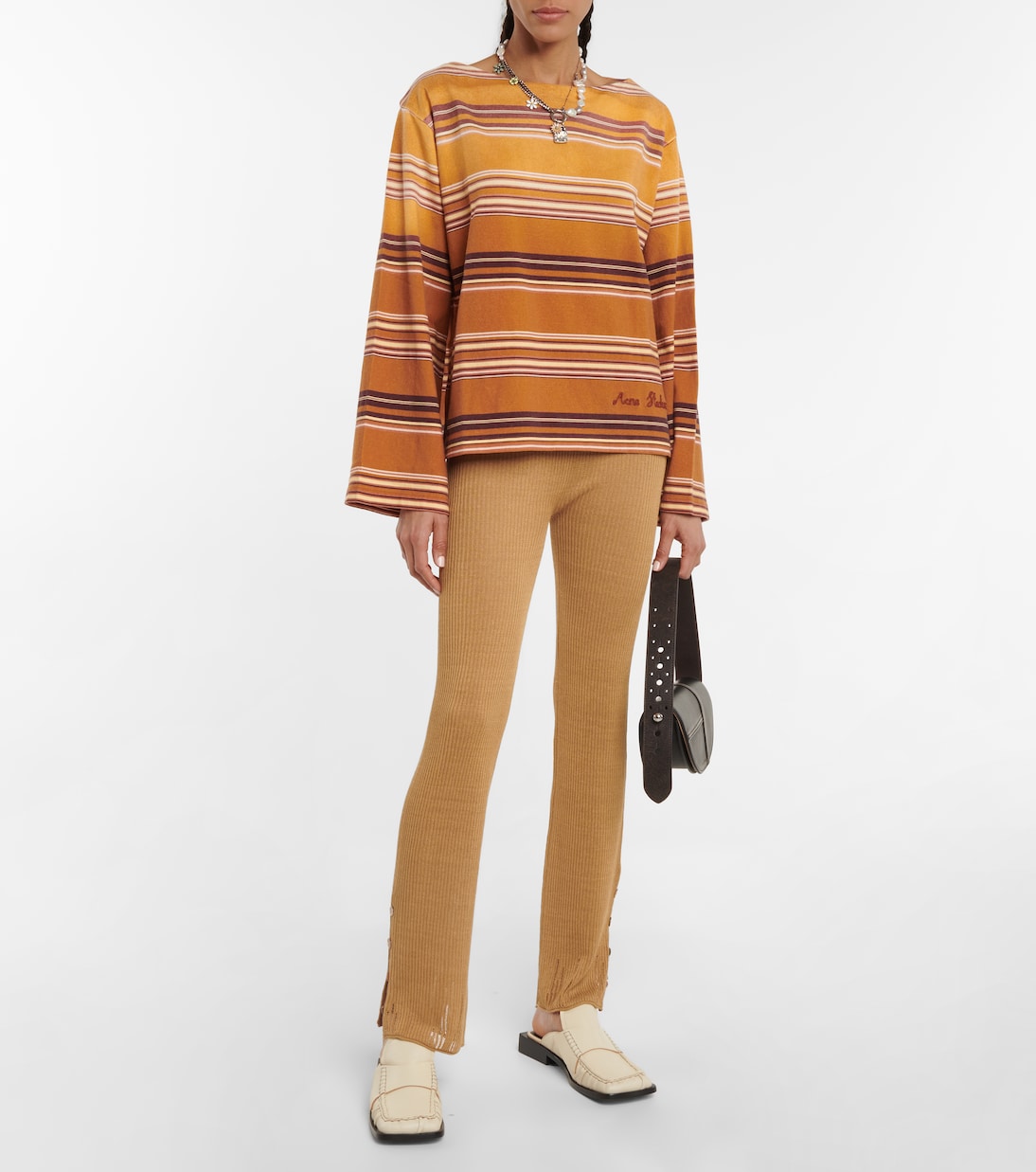 Striped cotton top | Acne Studios
