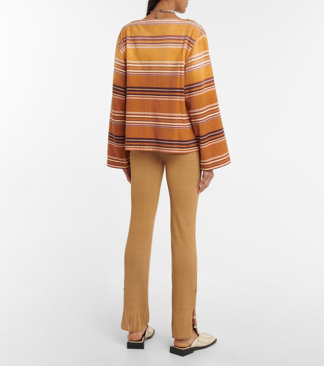 Striped cotton top | Acne Studios
