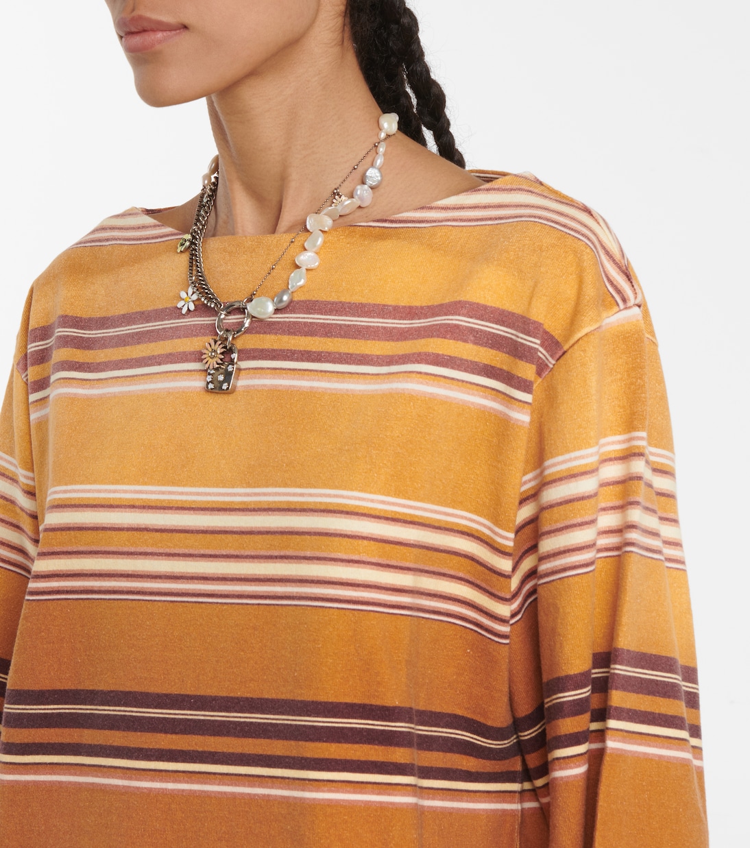 Striped cotton top | Acne Studios