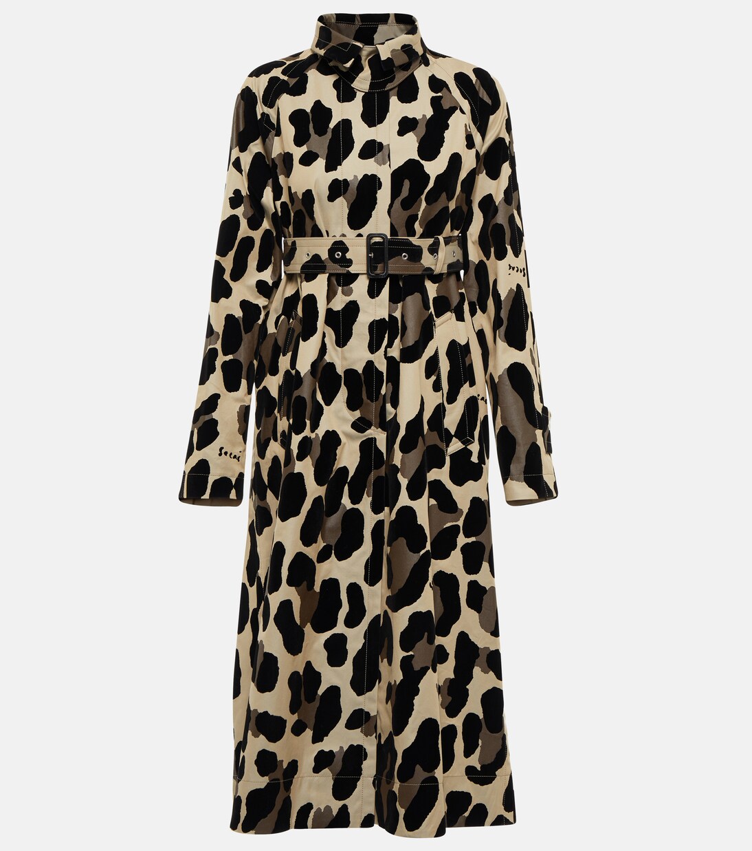 Abrigo de algodón estampado | Sacai