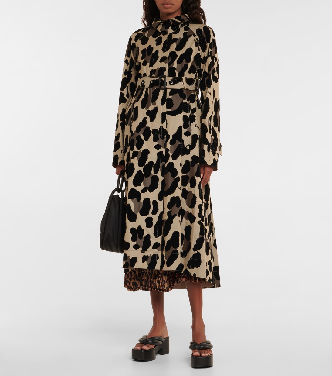 Abrigo de algodón estampado | Sacai