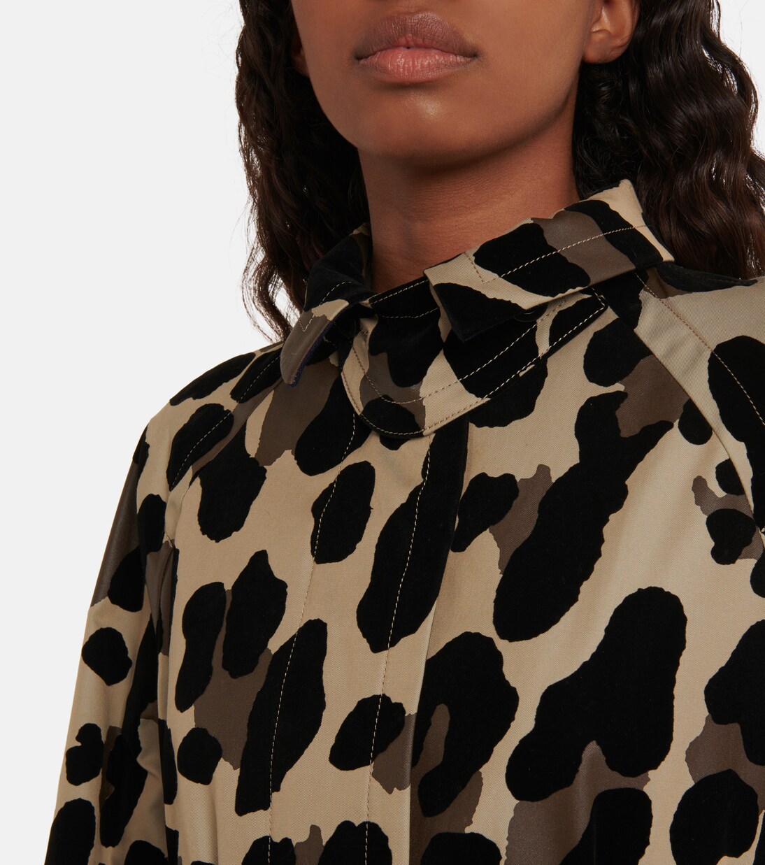 Abrigo de algodón estampado | Sacai