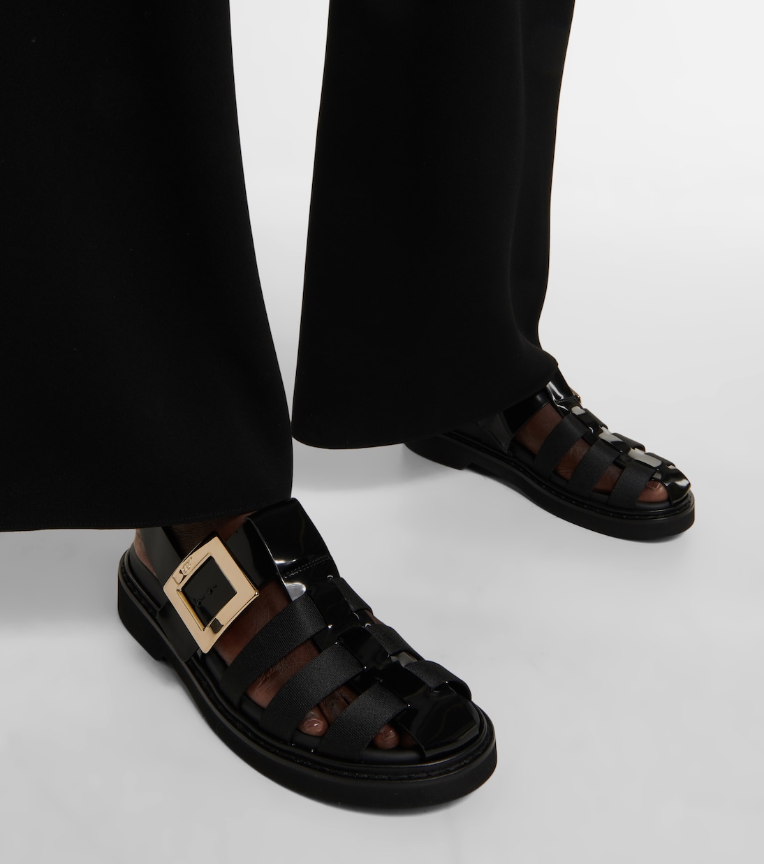Sandali Viv' Rangers in pelle | Roger Vivier