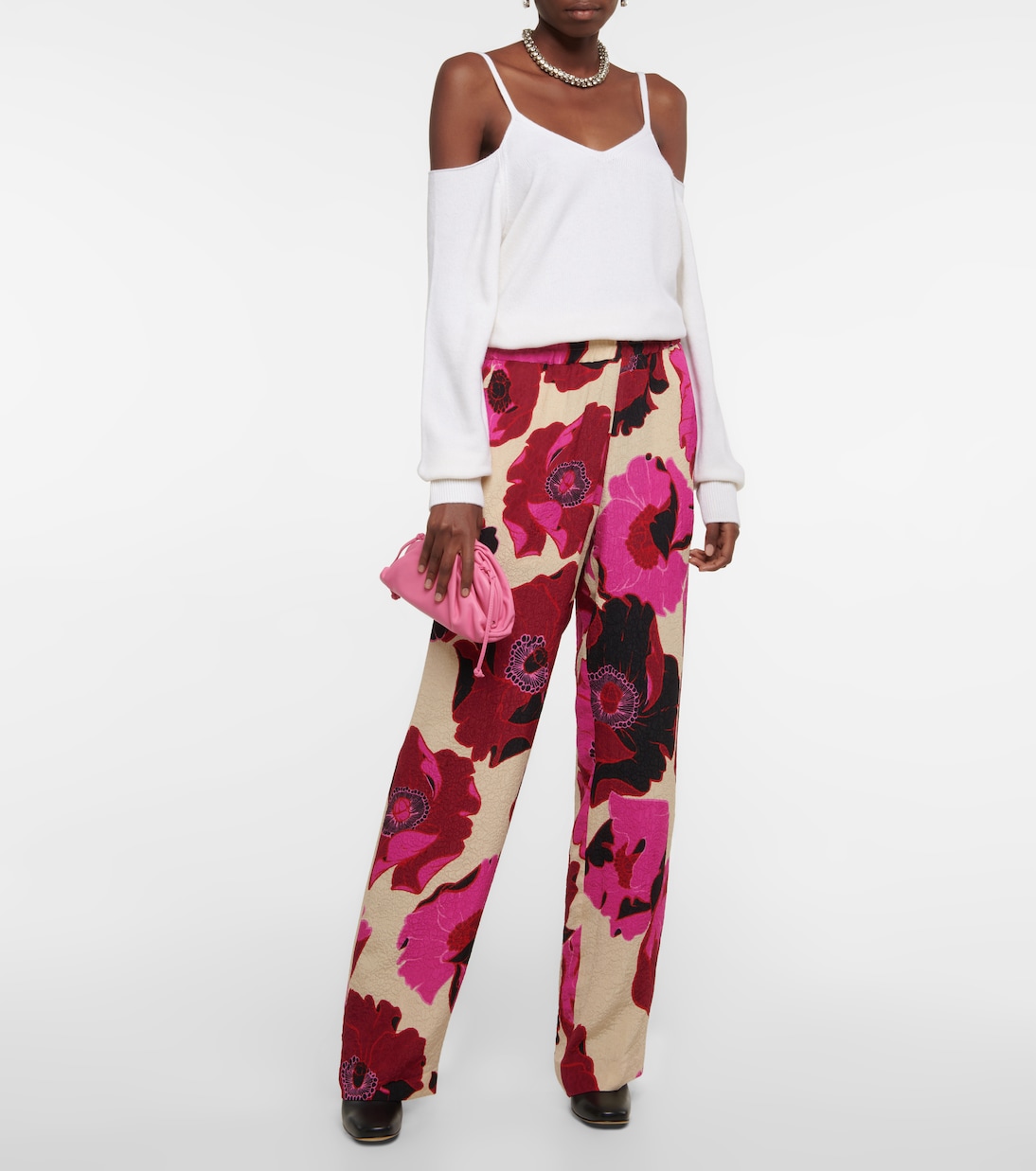 Off-shoulder wool sweater | Dries Van Noten