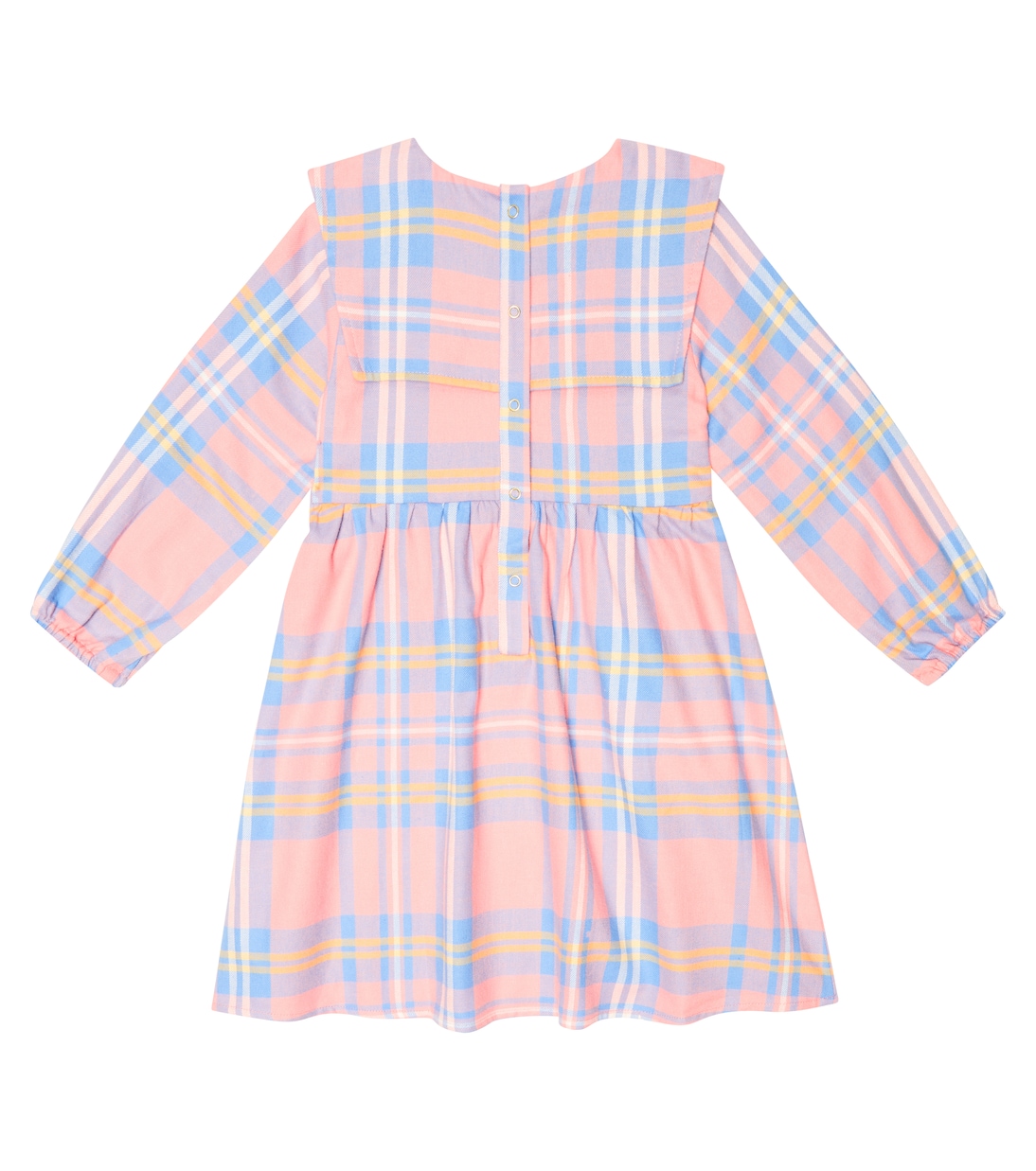 Vestido de franela de algodón a cuadros | Mini Rodini
