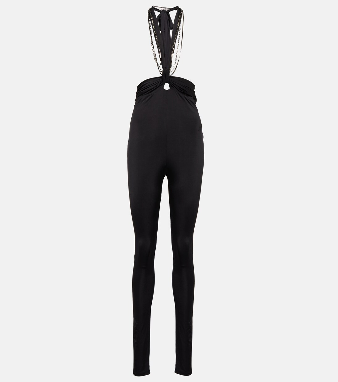 Ruby halterneck high-rise slim pants | The Attico