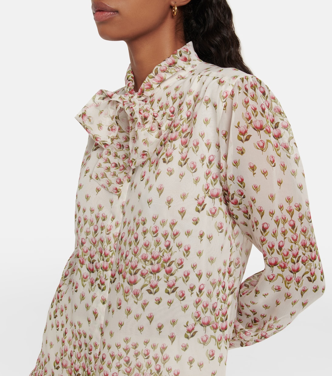Blouse en soie à fleurs | Giambattista Valli